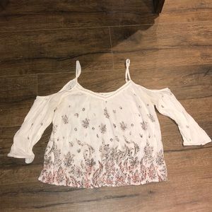 Garage Cold Shoulder Flowy Top